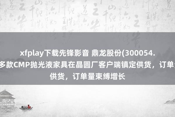 xfplay下载先锋影音 鼎龙股份(300054.SZ)：已有多款CMP抛光液家具在晶圆厂客户端镇定供货，订单量束缚增长