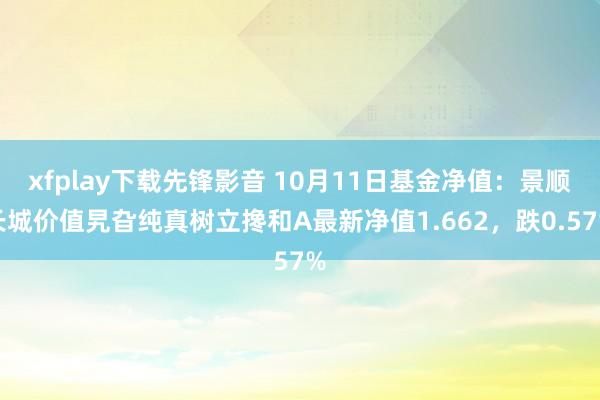 xfplay下载先锋影音 10月11日基金净值：景顺长城价值旯旮纯真树立搀和A最新净值1.662，跌0.57%