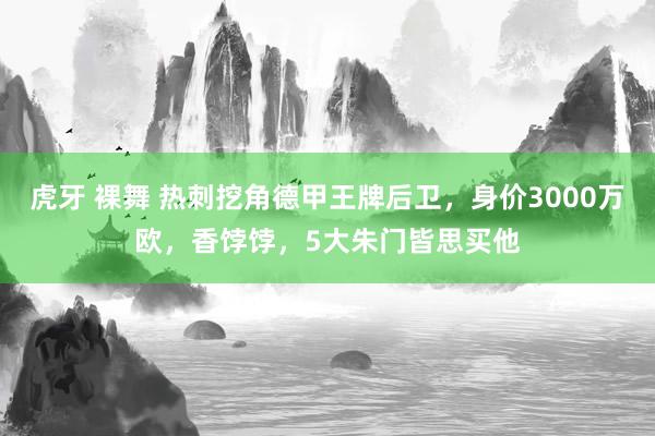 虎牙 裸舞 热刺挖角德甲王牌后卫，身价3000万欧，香饽饽，5大朱门皆思买他