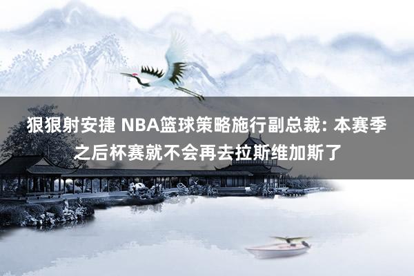 狠狠射安捷 NBA篮球策略施行副总裁: 本赛季之后杯赛就不会再去拉斯维加斯了