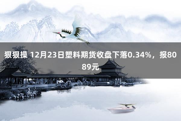 狠狠操 12月23日塑料期货收盘下落0.34%，报8089元