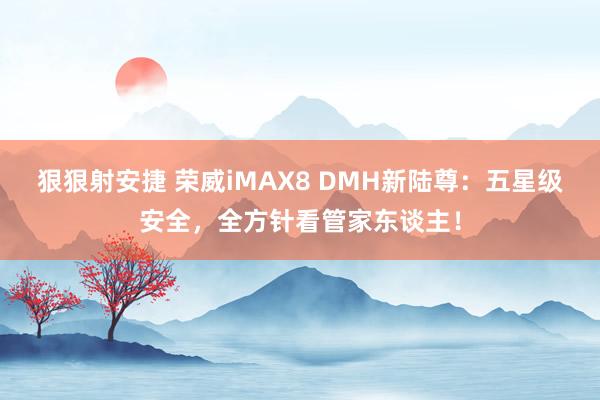 狠狠射安捷 荣威iMAX8 DMH新陆尊：五星级安全，全方针看管家东谈主！