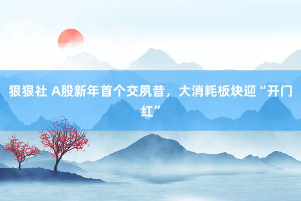 狠狠社 A股新年首个交夙昔，大消耗板块迎“开门红”