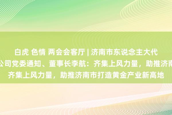 白虎 色情 两会会客厅 | 济南市东说念主大代表，山东黄金集团有限公司党委通知、董事长李航：齐集上风